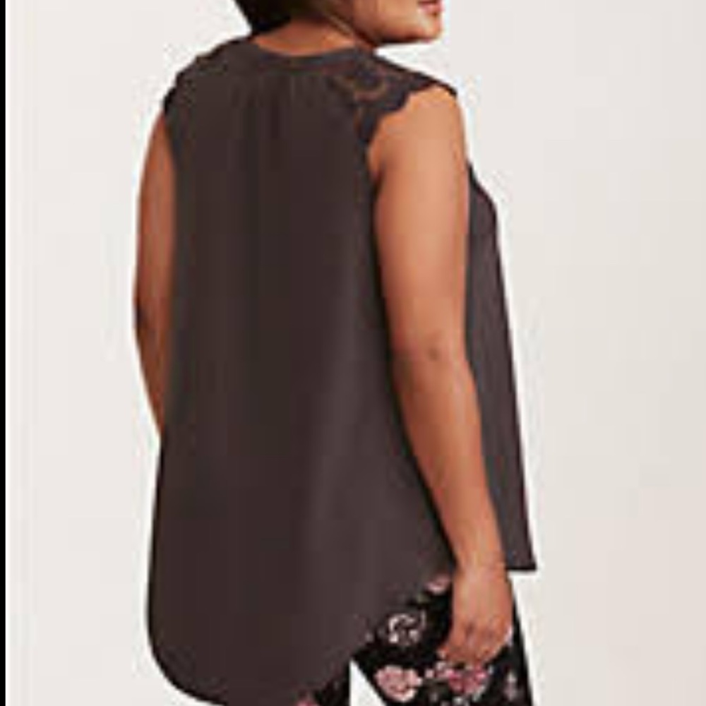 Torrid | Dark Gray Pullover Blouse - image 2
